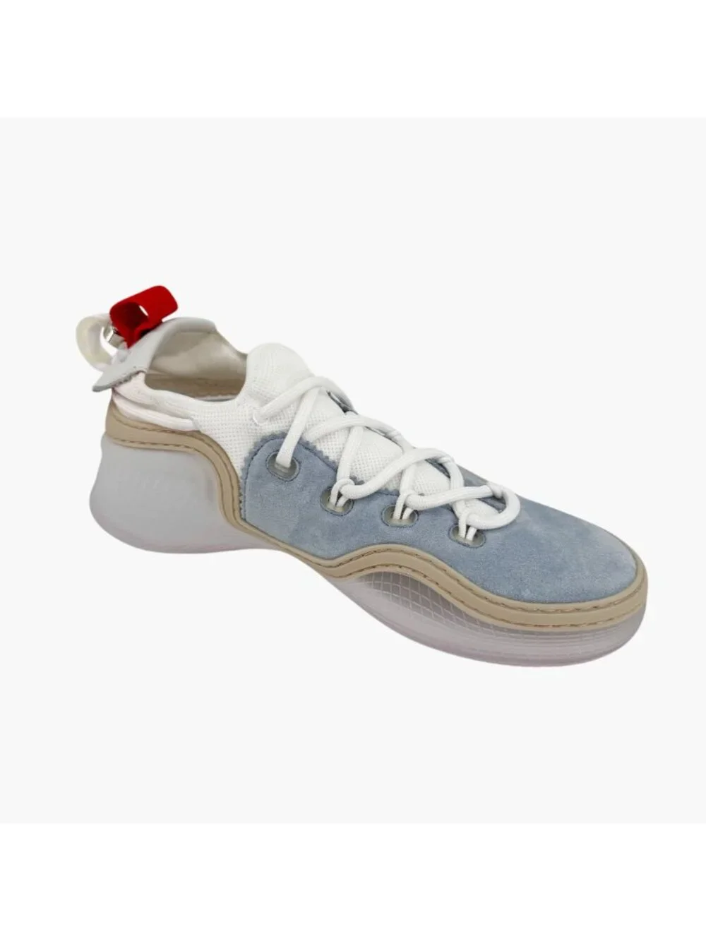 Christian Louboutin Arpoador Blue Drawstring Sneaker Size 39.5 US 9.5 Women's 07